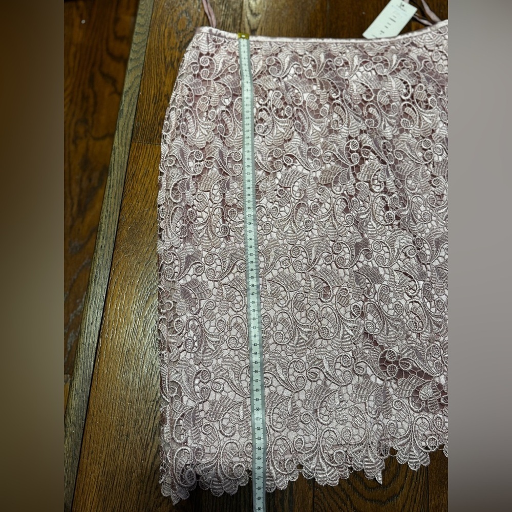 Tahari Blush Satin Jacket & Lace Skirt Set – NWT – Size 6 - Picture 6 of 6